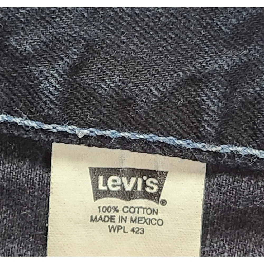 Levis 501 Jeans Mens 36x32 Blue Button Fly  Straight Made In Mexico VTG